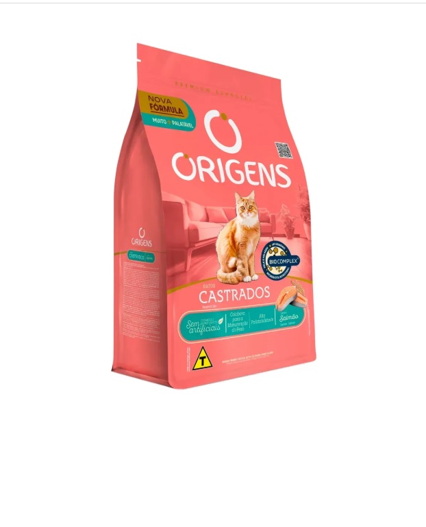 Origens Gatos Castrados Adultos Sabor Salmão E Frango 10Kg