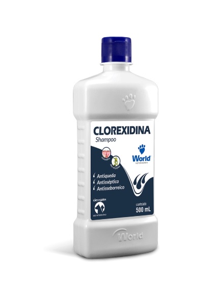 Shampoo Clorexidina Para Cães E Gatos 500Ml